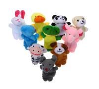 HEALSOPTHY 10pcs Mini Animal Finger Puppets for Soft Plush Storytelling for Interactive Play Lightweight Portable Hand Puppets for Classroom Daycare and Home Learning