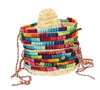 HEALSOPTHY 10pcs Mini Mexican Hats for Dogs and Cats Decorative Party Hats for Pets for Cosplay DIY Crafts and Photoshoots Fun Fiesta Accessories