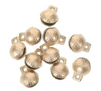 HEALSOPTHY 10Pcs Mini Vintage Brass Tiger Head Bells Loud Sound Theft Grazing Sheep Cattle Bells for DIY Crafts Pet Collars and Farm Use