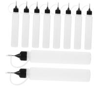 HEALSOPTHY 10Pcs Needle Tip Glue Application Bottles Small Precision Applicator for DIY Crafting Laboratory Use Portable Squeeze Bottles Leak Design for Artists Painters Sculptors