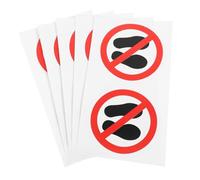 HEALSOPTHY 10pcs No Stepping Safety Decals Strong Adhesive No Step Warning Stickers for Industrial Equipment Floors Walls Safety Label Stickers Visible Warning Signs Easy Application