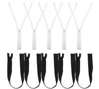 HEALSOPTHY 10pcs Open Ended Zips for Jackets 50cm Resin Single Head Separating Zipper Replacement for Coats Sewing Crafting Supplies Household Clothes Zippers