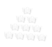 HEALSOPTHY 10pcs Plastic Candle Shell DIY Wax Melt Mold Box for Candle Making Reusable Acrylic Pentagram Containers for Home Craft and Gift