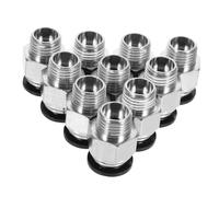 HEALSOPTHY 10pcs Push in Quick Connect Pneumatic Fittings Npt Thread Air Hose Connectors for Industrial Tools with Tight Seal and Air Tightness