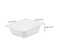HEALSOPTHY 10pcs Reusable Square Weighing Trays for Laboratory Sample Precision Weighing Stable Plastic Weigh Boats with Convenient Storage for Chemistry and Research Applications