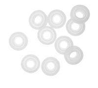 HEALSOPTHY 10pcs Silicone Ring Molds for DIY Jewelry Casting Practical Half-Cylindrical Silicone Ring Craft Moulds Semi-Curved Design and Pendants