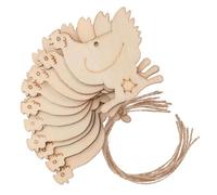 HEALSOPTHY 10pcs Unfinished Wooden Chicken Ornaments DIY Craft Kits for Creativity Booster Home Party Decorations Versatile Farm Animal Cutouts for Painting and Hand-Painted Crafts