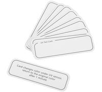 HEALSOPTHY 10pcs UV Intensity Test Cards for Outdoor UV Rays Detection Portable for Skin Care Product Protection Effectiveness Compact and High Precision