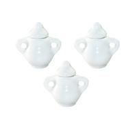 HEALSOPTHY 12 Dollhouse Kitchen Accessories, Mini Ceramic Sugar Pots for Dollhouse Pretend Play and Decoration