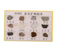 HEALSOPTHY 12 pcs Mineral Rock Specimen for Geology Classroom Portable Display Collection with Distinct Textures Lightweight and Compact Educational Rocks for Field Testing and Laboratory Use