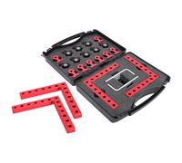 HEALSOPTHY 12pcs Aluminum Alloy Right Angle Clamps for Woodworking and Metalworking Positioning Squares with Precision Ruler for DIY Projects Picture Frames Cabinets and Clamping