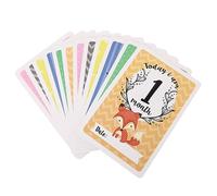 HEALSOPTHY 12PCS Monthly Milestone Cards Double Sided Photo Prop for Newborns Safe Material with Fine Workmanship for Photography and Parent Gifts