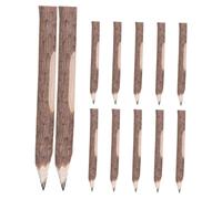 HEALSOPTHY 12pcs Natural Wooden Twig Pencils with Bark Texture for Drawing Sketching School Supplies Party Favors with Ergonomic Grip
