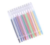 HEALSOPTHY 12PCS Rotating Paint Crayons with Plastic Cover Vibrant Colors Educational Drawing Pastels for Childrens Art Class Creativity and Imagination Development