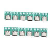 HEALSOPTHY 12pcs USB C Connector Board DIY Serial Pcb Converter for Cable Fast Stable Data Transmission Module Suitable for Home Office Use