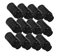 HEALSOPTHY 12pcs Wide Mouth Plastic Chemical Storage Bottles with Leak Resistant Screw Caps Reusable Laboratory Reagent Containers for Liquid Sample Dispensing and Secure Storage