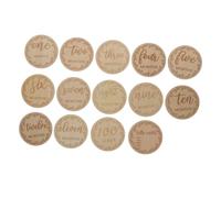 HEALSOPTHY 12pcs Wooden Boy Girl Milestone Cards Growth Commemorative Cards Monthly Growth for Newborn Photo Props Shower Gifts for for for