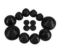HEALSOPTHY 14 Pcs Tower Shaped Rubber Grommet Kit with Assorted Elastic Wire Hole Plugs for Cable Protection in Distribution Cabinets and Electrical Wiring
