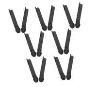 HEALSOPTHY 14pcs Zipper Pull Replacement Tabs Black Detachable Slider Repair Kit for Luggage Jackets Backpacks Coats Boots Tents with Standard Lock and Smooth Operation