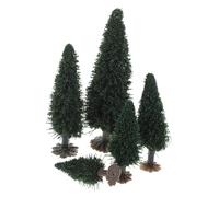 HEALSOPTHY 15pcs Miniature Landscape Trees Model for DIY Sand Table Scenery Realistic Plastic and Iron Crafting Trees with Vivid Details for Micro Landscape Decoration