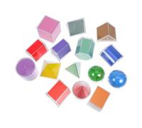 HEALSOPTHY 15pcs Translucent Geometry Shapes for Classroom Learning Math Manipulatives for Transparent Light Table for Teaching Geometry Concepts and Skill Enhancement