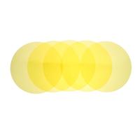 HEALSOPTHY 15pcs Yellow Peel and Stick Light Filter Stickers for Track and Ceiling Spotlights, Pet Material with Tool-free Application, Preserves Lighting Intensity, for Everyday Ambiance