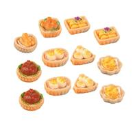 HEALSOPTHY 16pcs Miniature Pretend Food Model for Dollhouse Kitchen Decoration Tiny Mixed Style Food Accessories for Collecting and Displaying