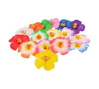 HEALSOPTHY 17pcs Artificial Flower Decoration Artificial Hibiscus Faux Flowers Hibiscus Outdoor Hawaii Hair Clip Fake for Summer Party Hawaii Party Supplies Eva
