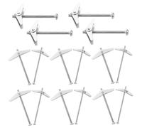 HEALSOPTHY 18pcs Hollow Wall Anchors with Threaded Screw Nuts for Heavy Duty Cavity Fixings Expansion Screws Compatible with Door Anchors Reliable Load Bearing Fixing Kit for Home and