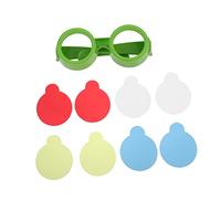 HEALSOPTHY 1set Boy Girl Color Mixing Glasses Primary Toy for Boy Girl Educational Frames Safe Fun Eyewear