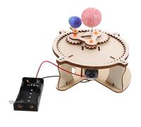 HEALSOPTHY 1Set DIY Solar System Teaching Model Creative Sun Earth Moon Planetarium Kit for Astronomy Learning Engaging Educational Prop for Students to Explore Orbital Mechanics