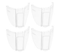 HEALSOPTHY 2 Pairs Protective Side Shields for Glasses with Sturdy Metal Framework and Thick Flexible Edges, PC Material Shields for Eyeglasses and Sun Glasses, for School and Nursing Use