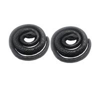 HEALSOPTHY 2 Pcs Realistic Black Snake Models Educational for Halloween Party Props Lifelike Soft Rubber Simulation Snakes for Early Learning and Trick Play