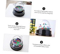 HEALSOPTHY 2 Set Mini Electric Lotto Games Machines with Transparent Fair Draw Design Portable Fortune Pickers for Party Supplies Cafes Nightclubs Family Fun