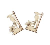 HEALSOPTHY 2 Sets Wooden Puzzle Crafts DIY Assembly Woodpecker for Educational Problem-solving Spatial Reasoning Creative Play Safe Smooth Surface