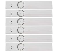 HEALSOPTHY 20 Pcs Dry-Erase Sentence Strips Lined Ruled School Learning Cards Reusable White Teaching Supplies for Classroom and Office