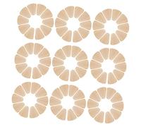 HEALSOPTHY 200pcs Natural Cone Shaped Wood Beads Large Hole Wooden Spacer Beads for DIY Bracelets Necklaces Rustic Farmhouse Decorations Crafting Jewelry Making