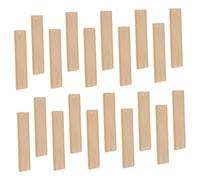 HEALSOPTHY 20pcs Bamboo Bookmarks DIY Craft Unfinished Reading Markers with Rounded Edges and Punch for Students Writers Home Decoration