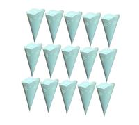 HEALSOPTHY 20PCS Blue Paper Confetti Holders Hollow Petal Cones for Wedding Party Decorations DIY Craft and Table Decoration Easy to Fold Strong and Practical