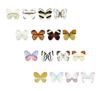 HEALSOPTHY 20pcs Butterflies Shaped Magnetic Bookmarks Lightweight Reading Page Clips for Students Portable Multifunctional Stationery Pack