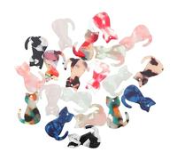 HEALSOPTHY 20pcs Diy Cat Pendant Earrings Making Supplies Cartoon Keychain Charms Jewelry Decorative Pendant for Cat Lovers