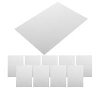 HEALSOPTHY 20pcs Frosted White Flame Resistant Plastic Sheets 0.5mm Thick 210x297mm for DIY Crafts Picture Frames Display Signs Home Decoration