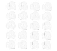 HEALSOPTHY 20pcs Heart-Shaped DIY Candle Mold Plastic Wax Melt Containers Flame Retardant Acrylic Candle Making Box Lightweight for Bedroom Living Office