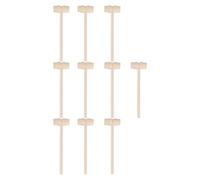 HEALSOPTHY 20pcs Mini Wooden Hammers for Small Plaything Accessories Hand-eye Coordination and Finger Grasping Ability Educational for Boys and Early Development Activity