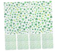 HEALSOPTHY 20pcs Shamrock Wrapping Paper Thick Tear-resistant St Patrick S Day Wrap for Irish Festivals and Spring Celebrations with Lucky Clover Design