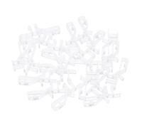 HEALSOPTHY 20pcs Transparent Window Blinds Replacement Clips Adjustable Angle Vertical Blind Clips for Home and Office Use Invisible Plastic Brackets Compatible with Valance and Various