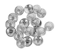 HEALSOPTHY 20pcs Vintage Metal Sewing Buttons Hollow Western Style Coat Suit Decorative Buttons for DIY Crafts and Clothing Accessories