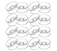 HEALSOPTHY 24pcs 30mm Double-Sided Heavy Duty Suction Cups for Kitchen, Bathroom, and Aquarium Use - Removable Plastic Sucker Pads for Home Storage and Window Hooks