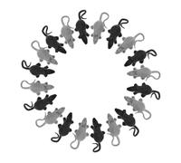 HEALSOPTHY 24pcs Halloween Fake Rat Realistic Mouse Figures for Scary Pranks and Party Decorations Lightweight Halloween Prop for Fun Jokes and Portable Use