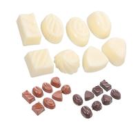 HEALSOPTHY 24pcs Realistic PVC Chocolate Models Artificial Candy Props for Window Displays and Visual Merchandising for DIY Projects Retail Decor and Tabletop Decoration